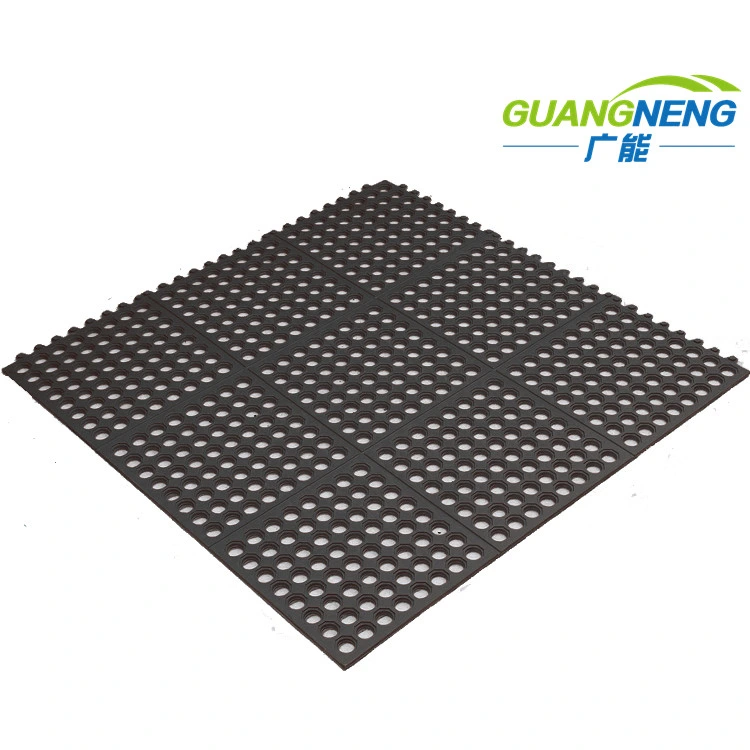 UV Stabilized Eco-Friendly Interlocking Rubber Floor Mat for Factories' Assemble Lines