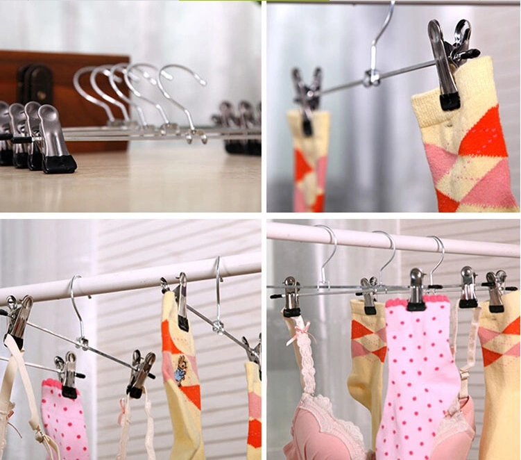 Wholesale Pant Hangers Cheap Steel Underwear Clothes Stainless Hanger