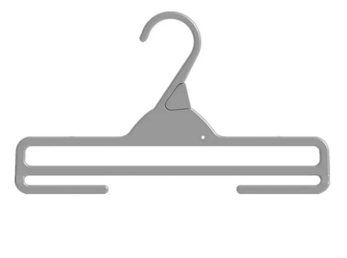 Folded Plastic Pant Hanger, Plastic Towel Coat Hanger