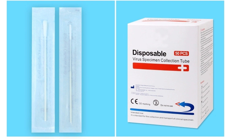 Oral Nasopharyngeal Medical Transport Flocked Specimen Collection Sampling Test Swab Nylon Flocked Following Immediate Release