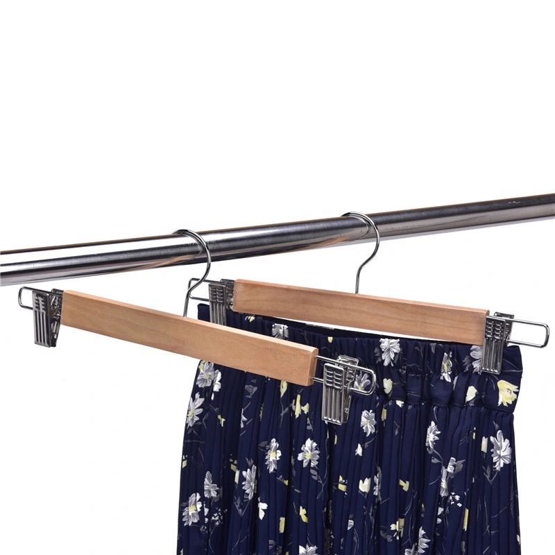 Winsun Hanger Clothes Drying Rack Hanger Kids Trousers Clip Display Wooden Hanger