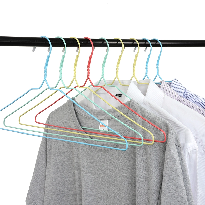 Cheap Colorful Non Slip Space Saving Wire Drying Rack Metal Laundry Clothes Hangers