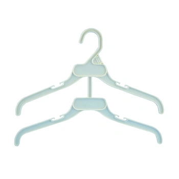 White 2 Layer Plastic Clothes Hanger with Notch Coat Hangers
