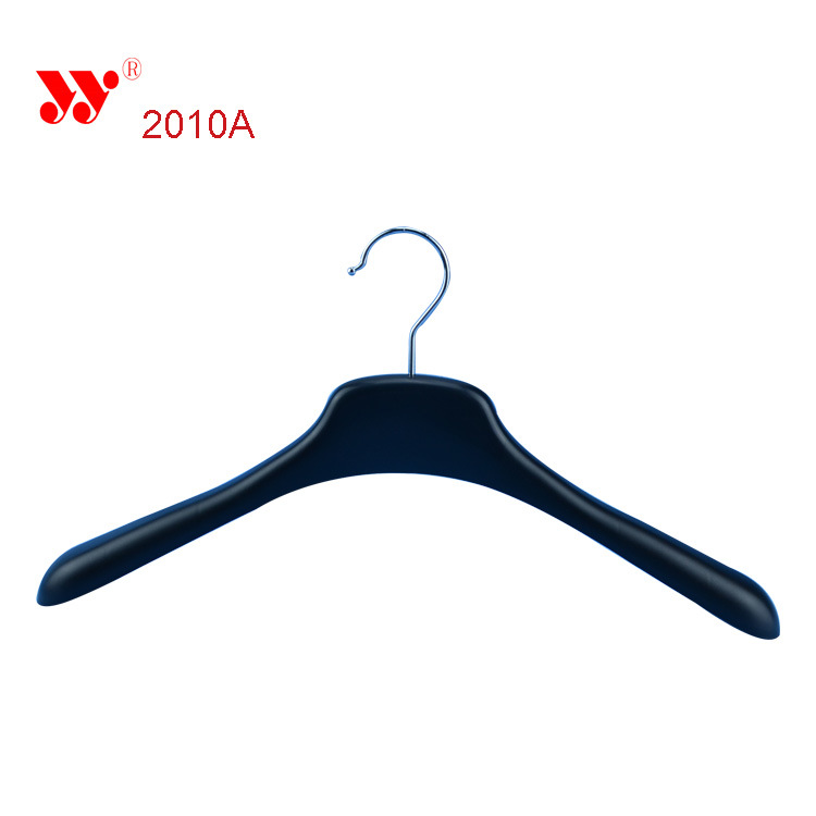 Wholesale Black Men Plastic Hangers with Custom Hook