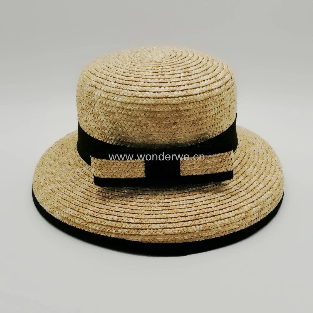 2020 New Style Natural Color Wheat Straw Beach Hat for Women