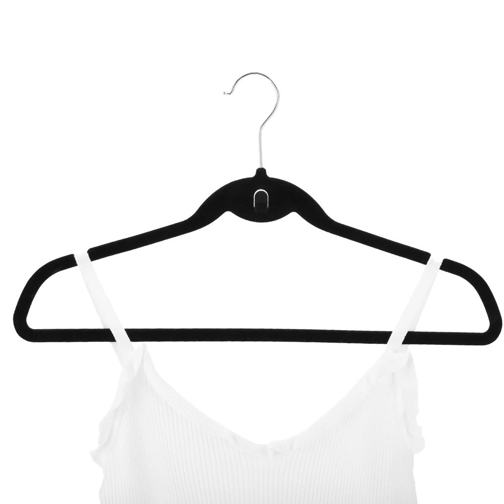 Cascading Velvet Hangers Chrome Swivel Hooks Ultra Thin Non Slip Clothes Coat Suit Hanger (Z1002B-1)