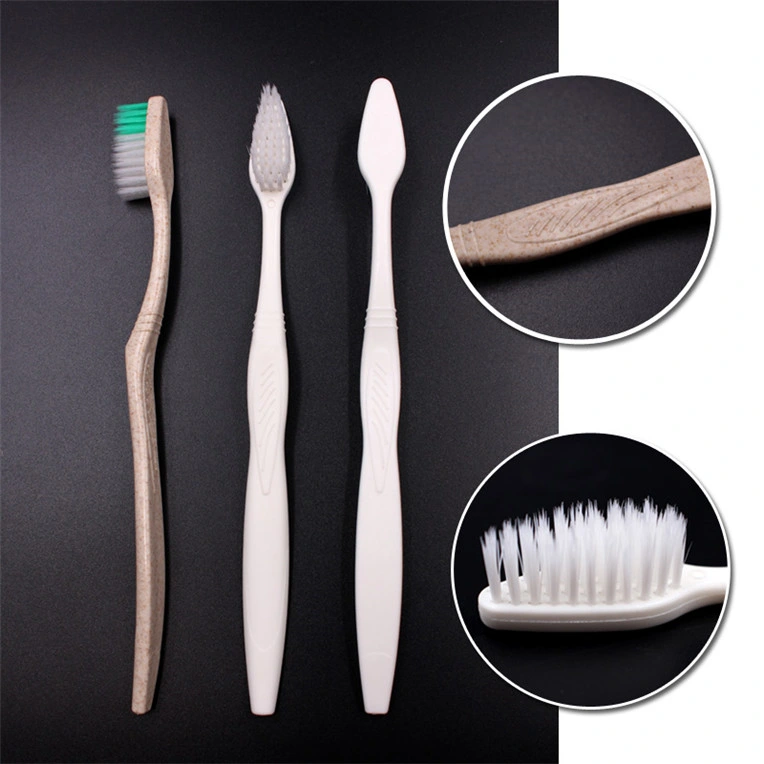 Eco Wheat Straw Formula Disposable Toothbrush for Hotel