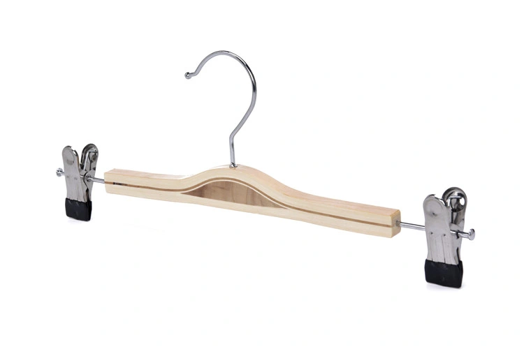 Customized Anti-Slip Laminated Wooden Hangers for Pant and Skirt Rack