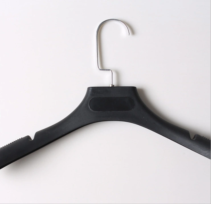 Round Plastic Clothes Hangers Matte Surface Plastic Apparel Hanger