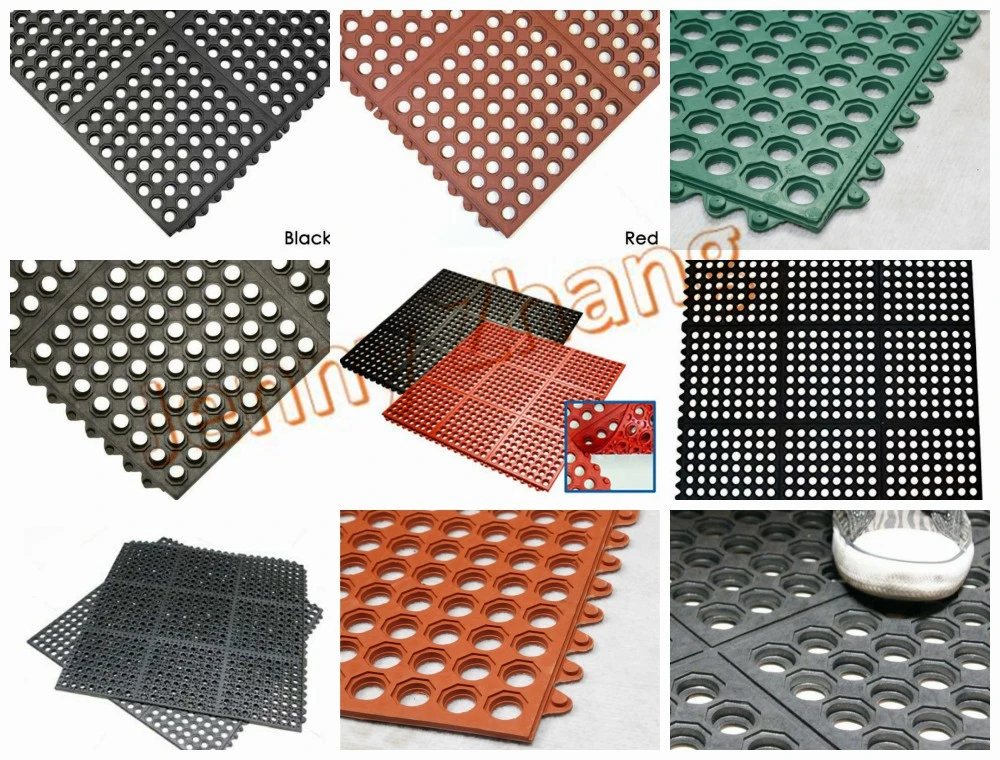 UV Stabilized Eco-Friendly Interlocking Rubber Floor Mat for Factories' Assemble Lines