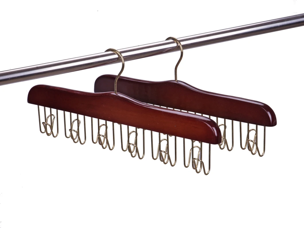 Multifunction Wooden Tie Belt Display Hangers Racks