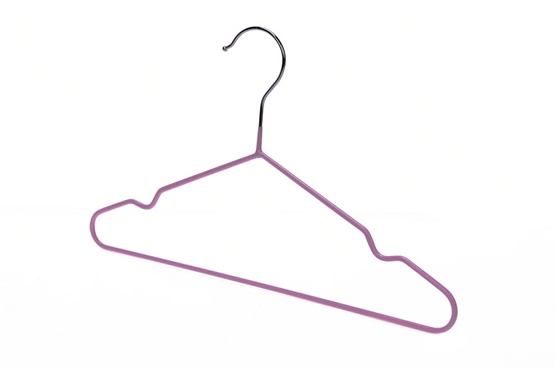 Winsun Wholesale Baby Hanger PVC-Coating Laundry Hanger Clothes Metal Hanger