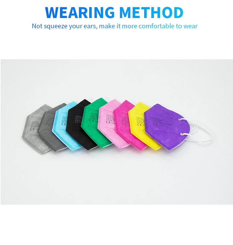 Disposable Ear Loop Type Factory Supplier En149 Corloful Pink FFP2 Masken