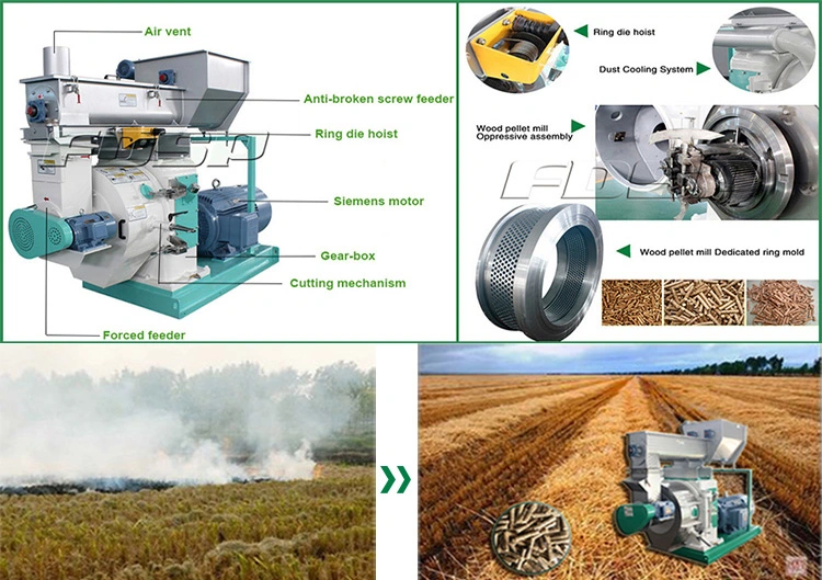 Forestry Waste Wheat Straw Granulator