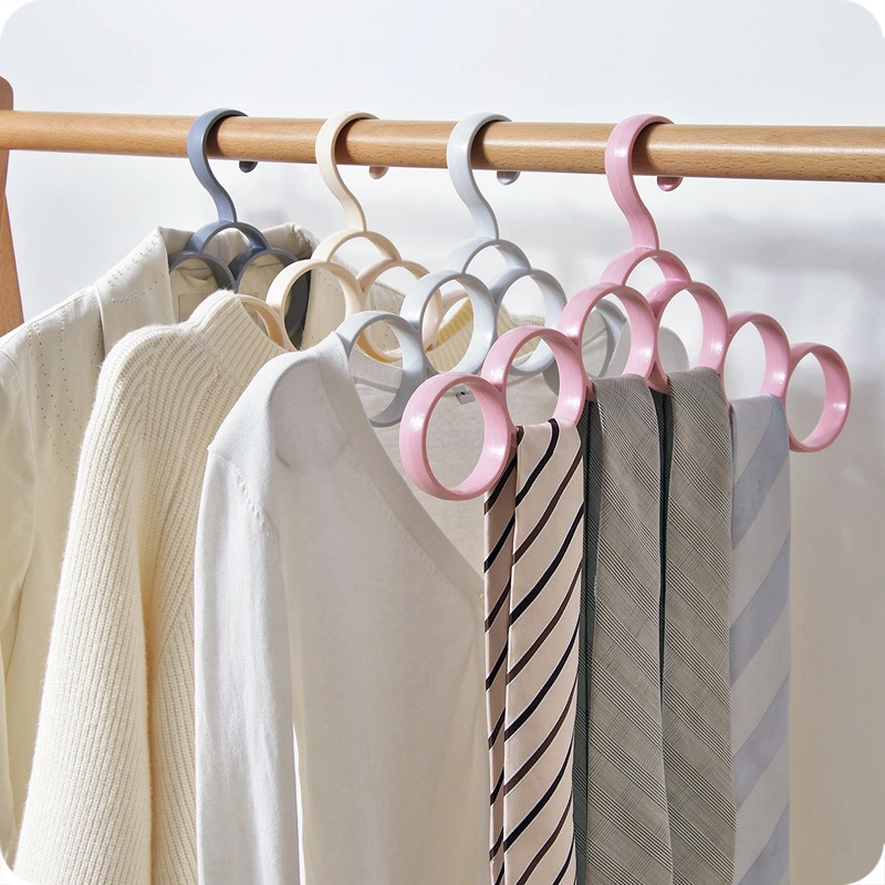 New Style Plain Thick Hanger, Multifunctional Scarf, Scarf Rack, Belt Rack, Plastic Tie Storage Hanger
