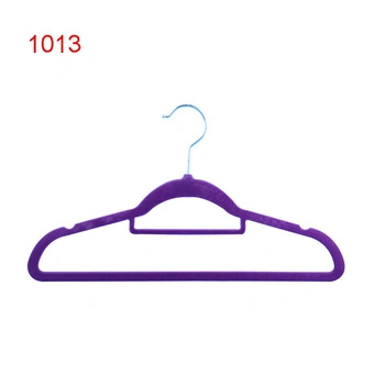 Purple Velvet Hangers Wholesale Hotel Plastic Hanger for Clothing Store