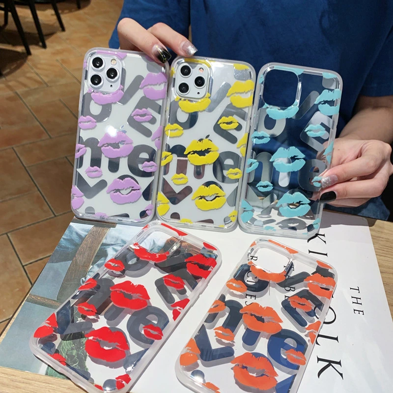 New Hot Sale Transparent Mobile Phone Protective Cover Painted Mobile Phone Case Personalized Custom Logo