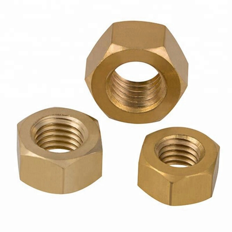 DIN934 M3-M30 Brass Hex Nut Copper Hex Nut