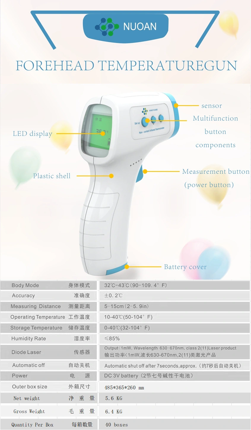 Digital Infrared Forehead Thermometer Ear Thermometer Clinical Digital Infrared Thermometer
