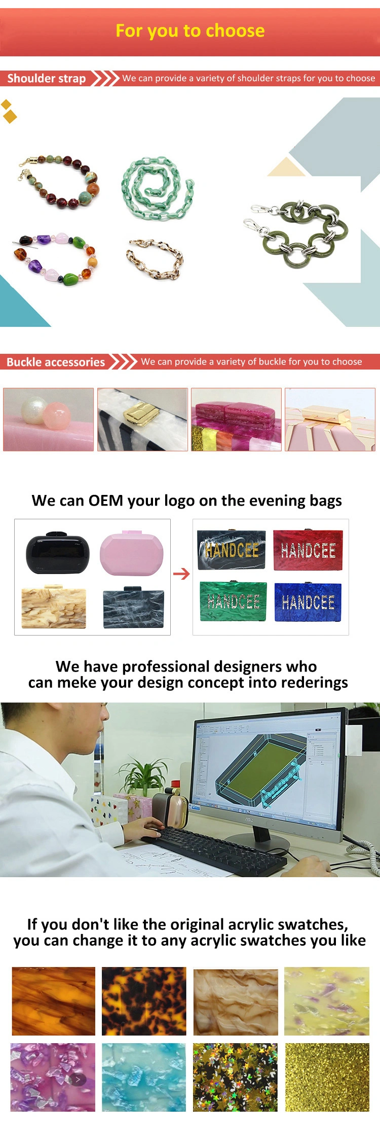 High Quality Fashion Design Hardware Metal Designer Strap Handbag Women Shoulder Bag with Fast Delivery Time