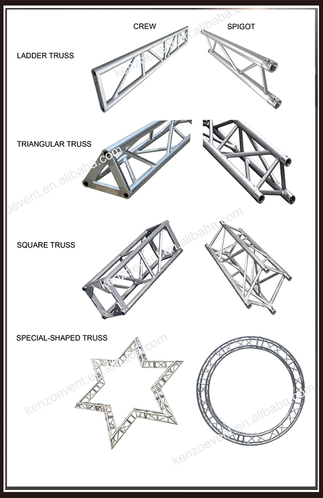 Aluminum Space Truss Structure Ground Support Aluminum Truss for Stadium Event