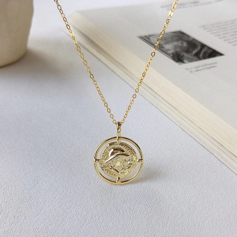 Customization of Retro Coin Necklace Pendant Accessories for Women