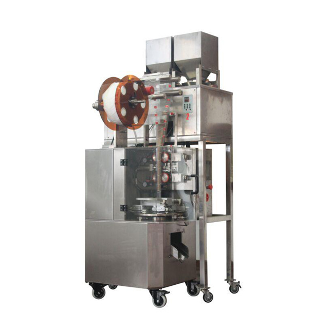 Automatic Nylon Triangle Tea Bag Sealing Packing Machine with Inner and Outer Envelop