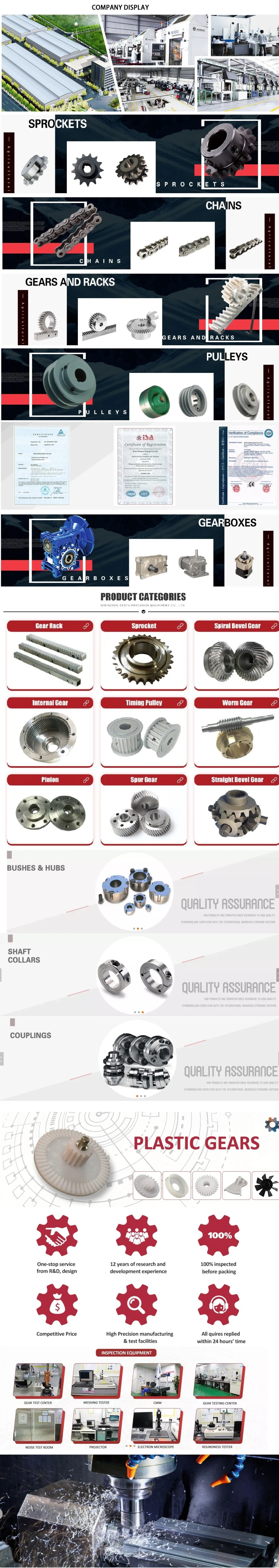 Customized Table Wheel Industrial Sprocket Drive Gear Sprocket Drawing Processing Non-Standard Reducer Sprocket Double Pitch Sprocket