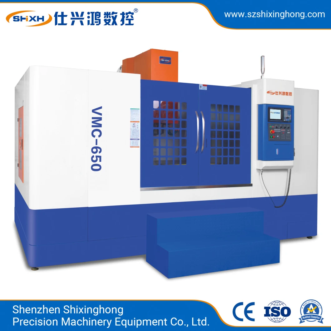 Hard Track Machining Center Processing Machine (Vmc-650) CNC Processing for Metal Parts Hardware, Iron, Aluminum Copper, Zinc, Steel, Alloy Processing
