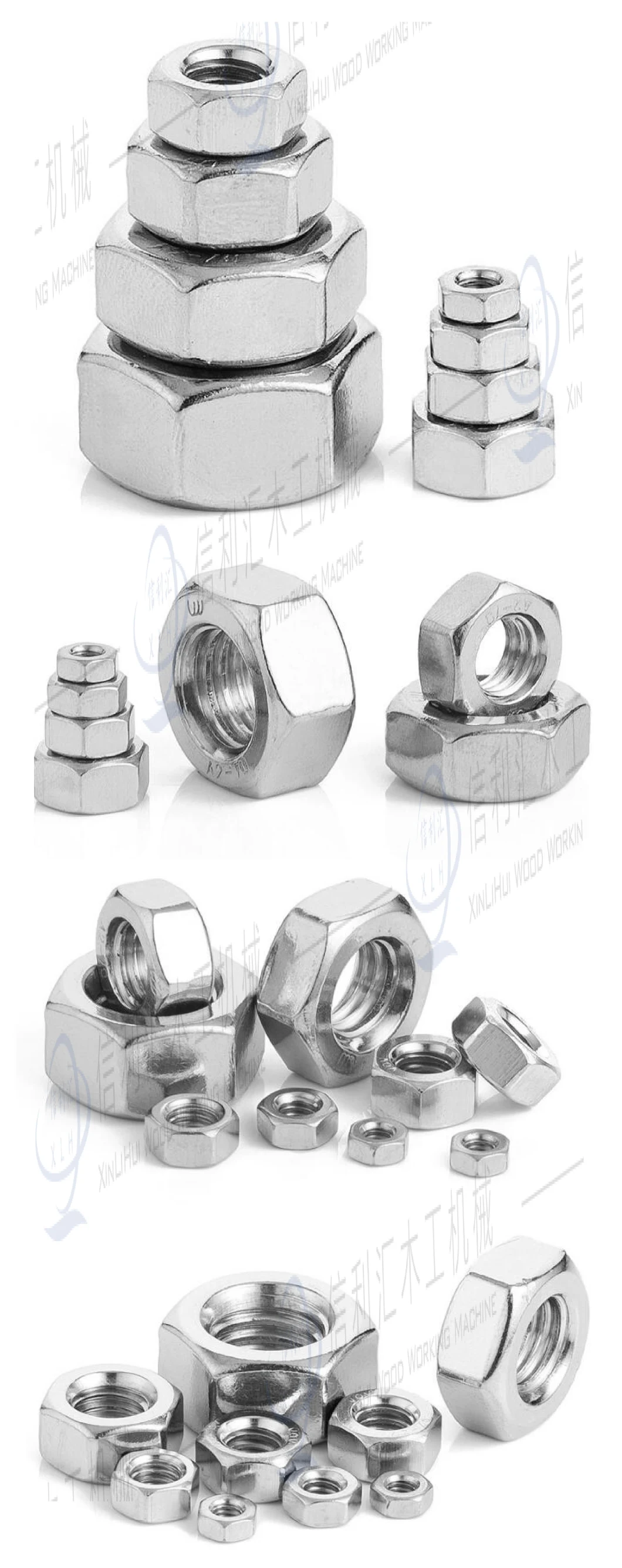 Factory Direct Sales 201 304 316 Stainless Steel Fine Tooth Nut Hexagonal Fine Tooth Thin Nut M4*0.5-M64*4