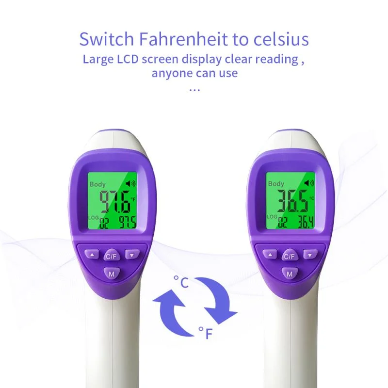 Fever Alarm and Memory Function FDA 510 (K) Digital Infrared Thermometer Forehead Thermometer Baby Thermometer Body Thermometer Non Contact Forehead Thermometer