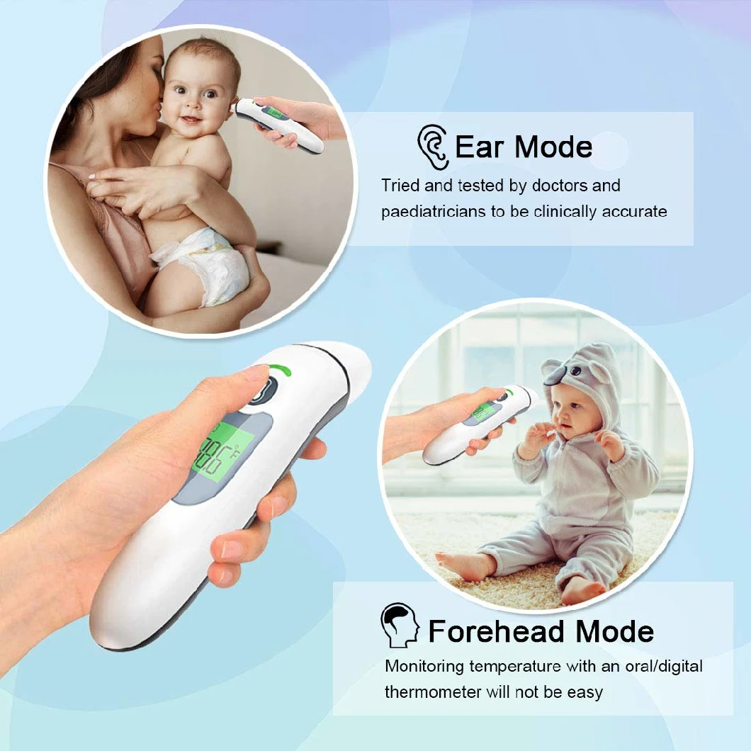 Infrared Thermometer for Baby Adult Ear Body Forehead Non-Contact Thermometer with CE FDA