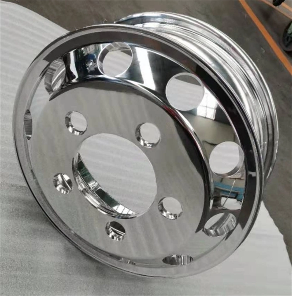 5.5jx16 Inch Polished Forged Auto Spare Parts Truck Bus Trailer Dump Aluminum Alloy Wheel Rim