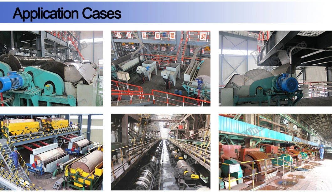 Iron Ore Processing Gangue Rejection Self-Cleaning Permanent Magnetic Head Pulley