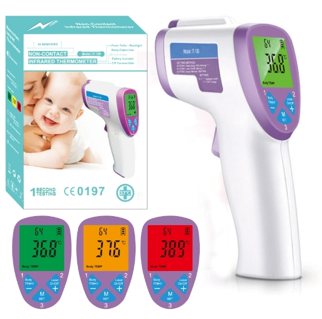 China Infrared Thermometer Forehead Thermometer Ear Underarm Body Non-Contact Thermometer