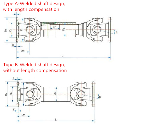 SWC-I Series-Light-Duty Designs Cardan Shaft/Crank Shaft/Propeller Shaft/Drive Shaft