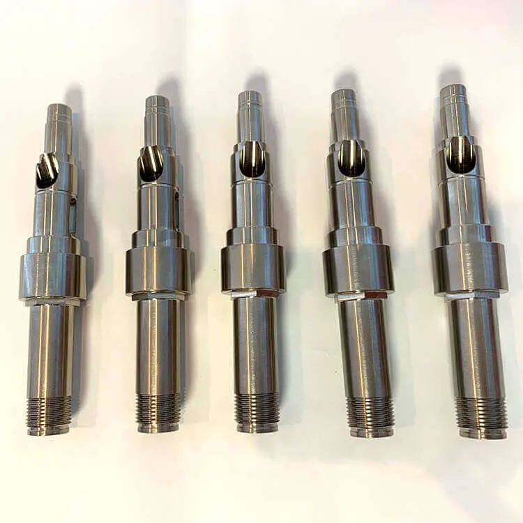 Densen Customized Stainless Steel Shaft with Drill Hole, CNC Processing Stainless Steel Agricultural Parts