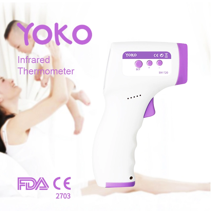 LCD Non Contact Human Body Digital Laser Gun Shape Type Temperature Forehead Infrared Thermometer Gun