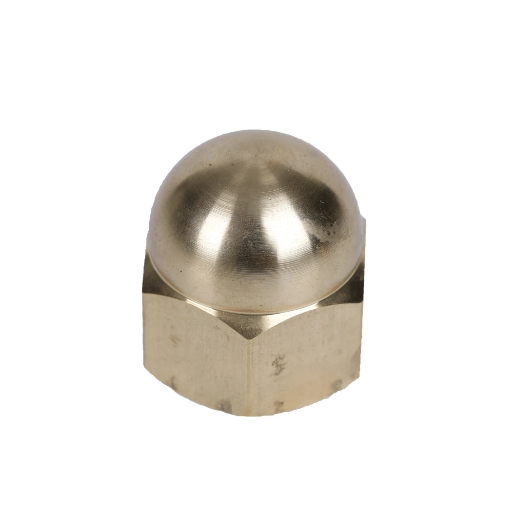 Aluminum Hex Cap Nut, Brass Copper Hexagon Hex Protection Domed Cover Cap Acorn Nut