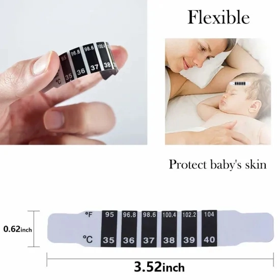 Digital Forehead Baby Thermometer LCD Fever Forehead Thermometer Sticker