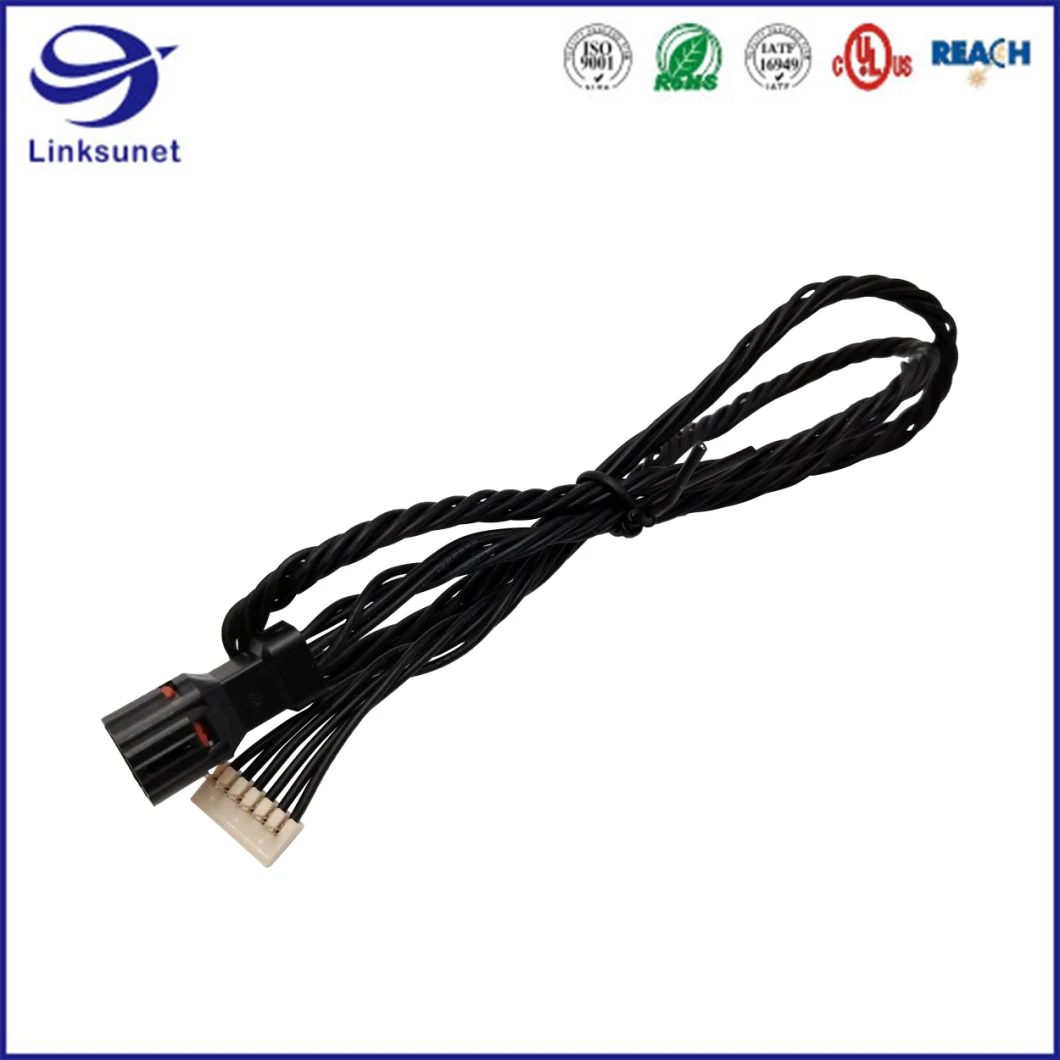 Customized Processing Wire Harness with 6 POS Df62W Series Connector