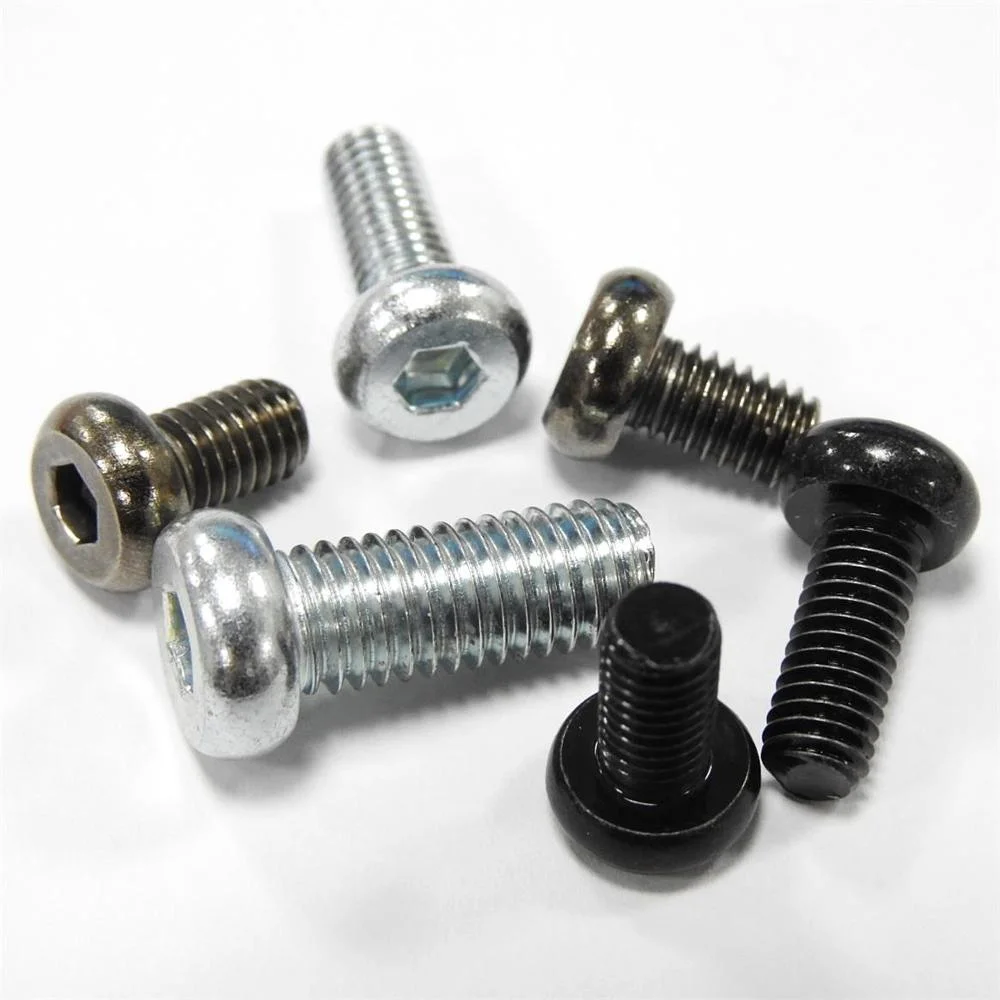Manufacturers Wholesale Electroplated M6 Carbon Steel 120 Degree Inner Hexagon Flat Head Screw