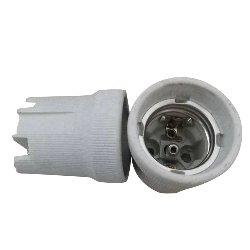 Hot Sale Screw E27 F519 Ceramic Lamp Base, E27 Socket Lamp Accessories Bulb