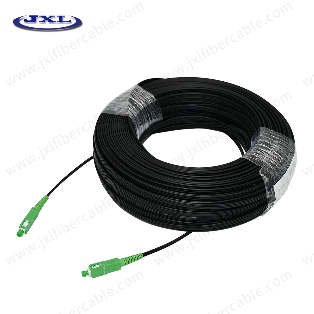 Communication FTTH Fiber Optic Cable Single Mode APC Type Connector Fiber Patch Cord