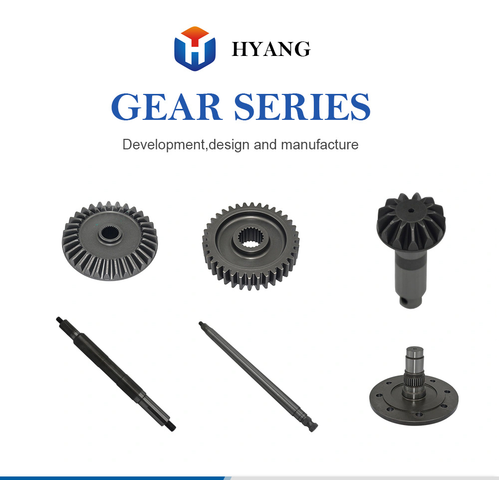 Casting Iron Gear Shaft with Gear Tooth Shaft by Customer Drawing Request