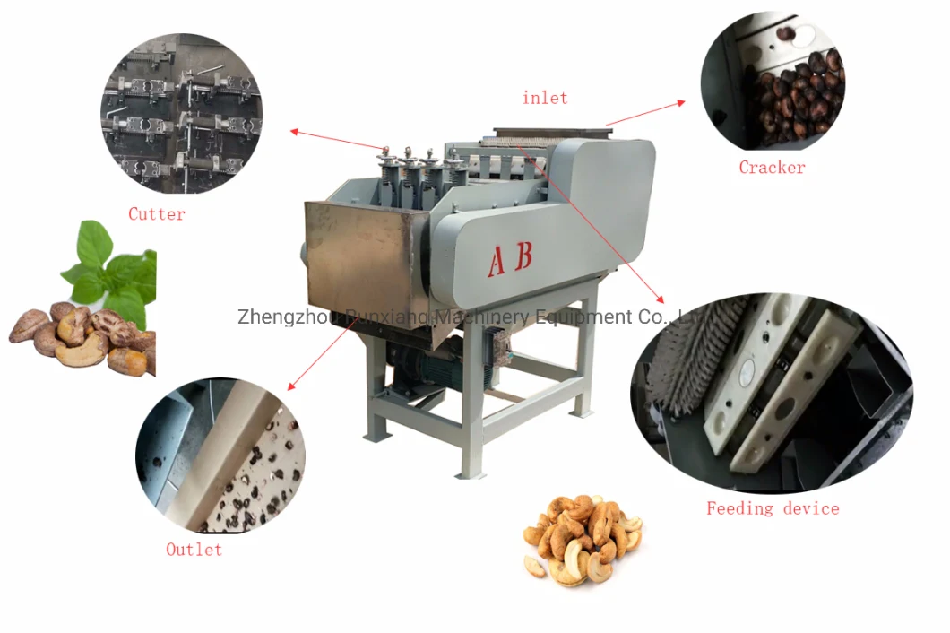 Automatic Nut Sheller Almond Processing Machine Manual Cashew Husker Plant