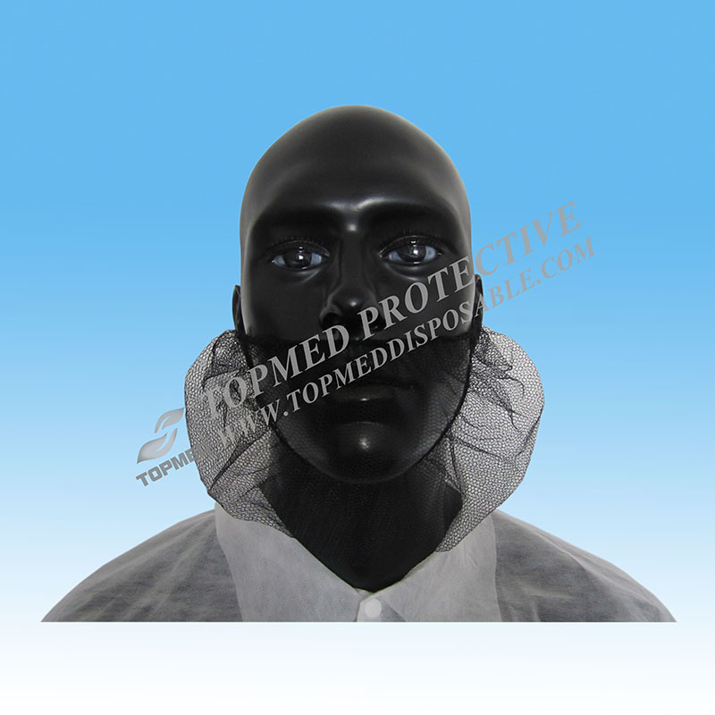 Food Processing Sanitory Disposable Nonwoven White Beard Cover Mask