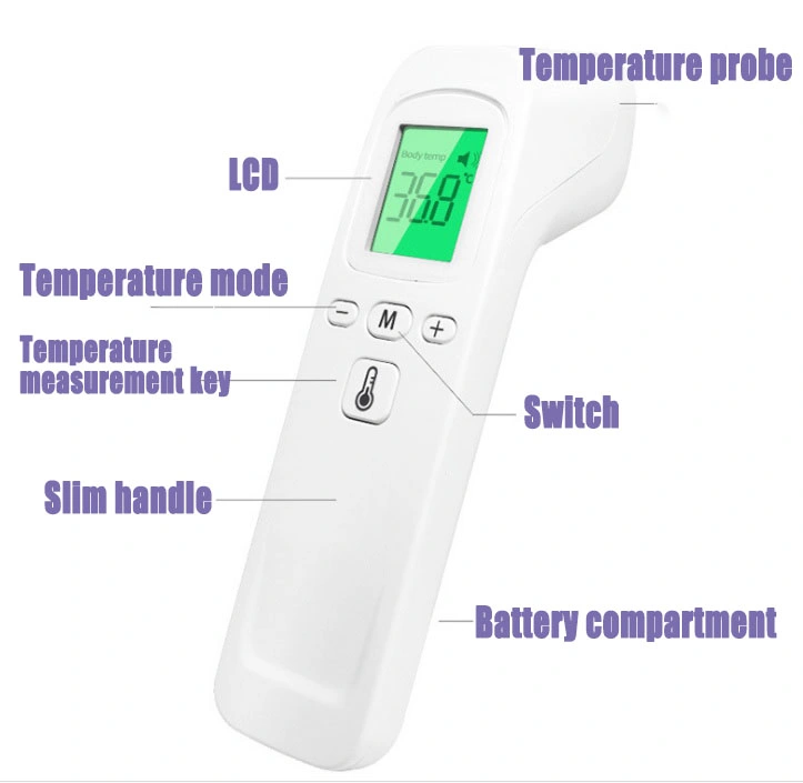 Non Touch Forehead Thermometer Handhold Device Forehead Temperature Gun