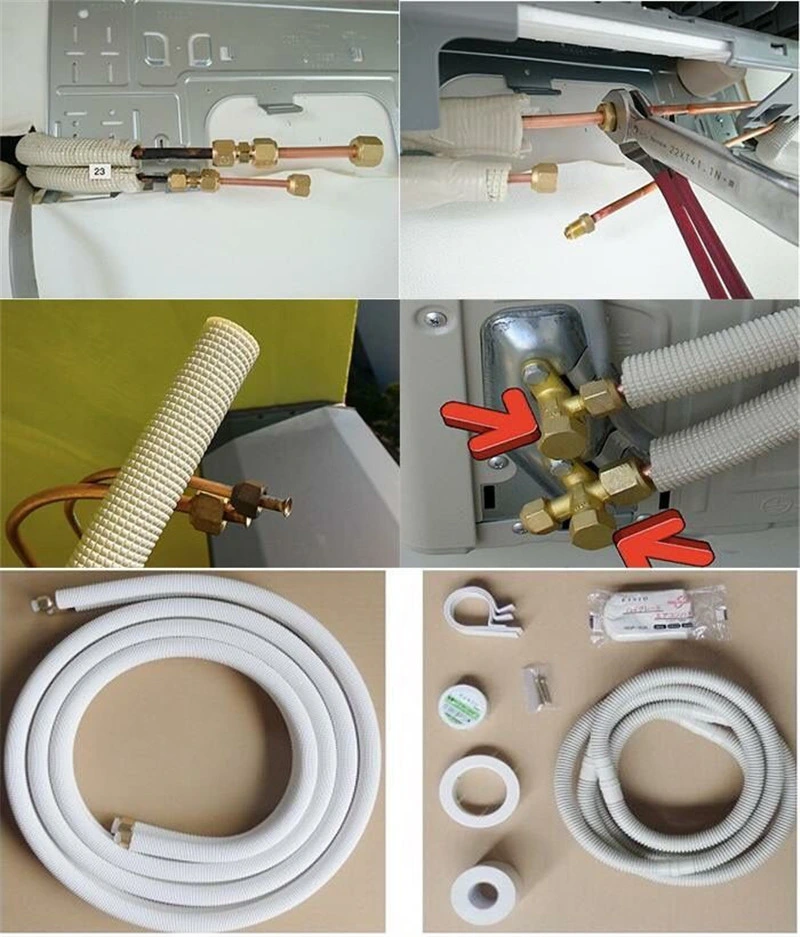 Good Price Air Conditioner Spare Parts Insulated Copper Connecting Pipe/Tube