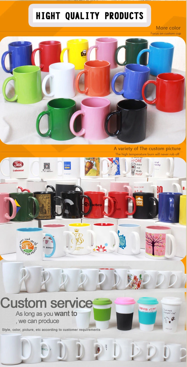 Advertising Mug Custom Pattern Logo Coffee Cup Personalized Ceramic Cup Creative Processing Color Changing Cup Customization